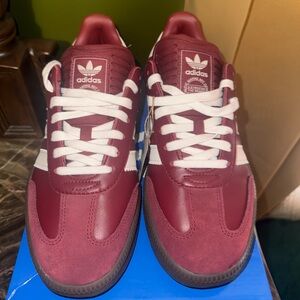 Adidas Samba XLG Noble Maroon/Core White Gum Sole  NIB Men’s 10 Women’s 11